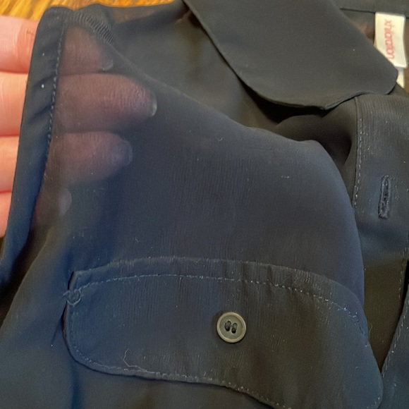 Black Sheer sleeveless blouse - Picture 3 of 4